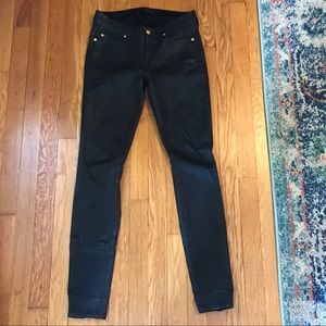 7 For All Mankind black coated jeans size 26